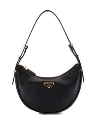 prada black moon bag|Prada half moon bag.